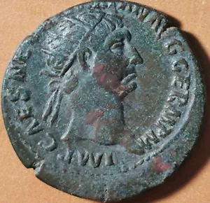 0103 - Roman Imperial AE Dupondius of Trajan Abundentia rev. AD 101. - Picture 1 of 2