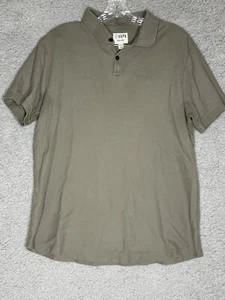 Cuts Herren Poloshirt Curve Hem Kurzarm Pima Baumwolle Grün Größe L - Bild 1 von 11