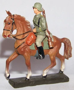 Lineol German Soldier on Horseback #23 - Picture 1 of 2