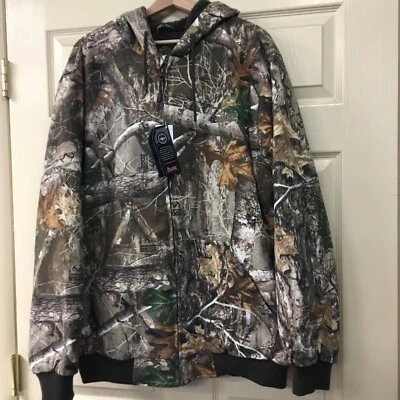 New Men’s Rocky HW00244 Realtree Edge Camo Full-zip Hooded Chore Jacket Size 2XL - Image 1 of 4