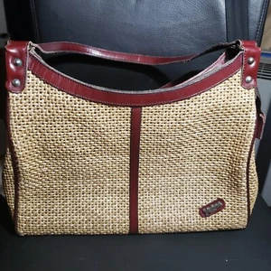 Bolso Bandolera John Romain Cuero Cordobés Mimbre Paja De Colección MCM - Imagen 1 de 17