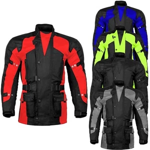 Australian Biker Gear Waterproof Thermal Motorcycle CE Armoured Textile Jacket - Picture 1 of 38