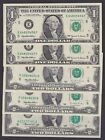 USA - $2 NOTES x3 (2 SEQUENTIAL) & $1 SEQUENTIAL NOTES x2 - ALL UNCIRCULATED
