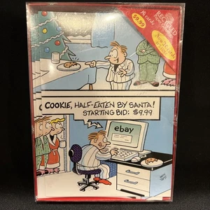 Rare VTG Mark Parisi Ebay Humor Boxed Christmas Cards 20ct Recycled Paper New - Picture 1 of 9