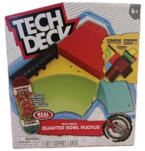 TECH DECK Quarter Bowl Ruckus Skatepark With Mini Skateboard New In Box Toy - Picture 1 of 4