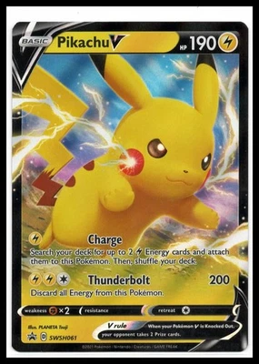 SWSH: Sword & Shield Promo Cards #SWSH061 Pikachu V Pokemon TCG - Image 1 of 2