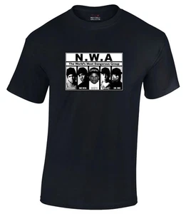 CAMISETA MÁS PELIGROSA DEL MUNDO NWA RAPER ICE CUBE DR DRE EAZY - Imagen 1 de 12