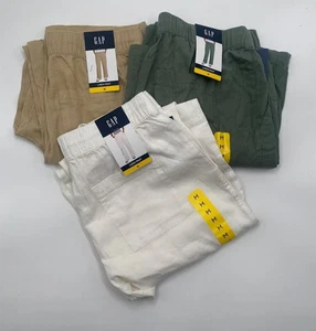 Gap Women's Size Medium Relaxed Cut Linen Pull On Pant Choose Color - Picture 1 of 14