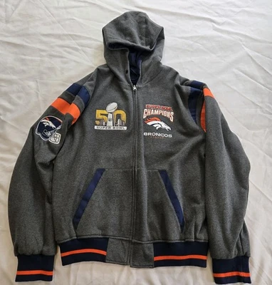 Chaqueta reversible Denver Broncos SuperBowl 50 Champions talla 2XL Foto 1 de 4