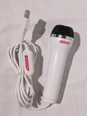 Konami Guitar Hero Microphone USB Wii PS2 PS3 XBOX 360 Logitech Ices- 003 White - Image 1 of 3