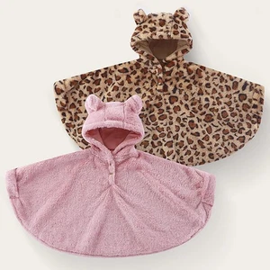 Baby Girls Cloak Homewear Outerwear Warm Cape Winter Infant Fuzzy Toddler Cozy - Picture 1 of 24
