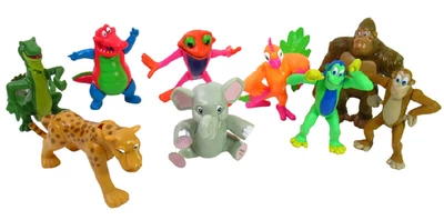Lot Of 9 Rainforest Cafe Restaurant Jungle Animal PVC Figures - Image 1 of 4