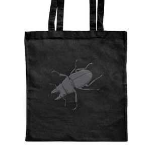'Stag Beetle' Classic Black Tote Shopper Bag (ZB00015127) - Picture 1 of 4