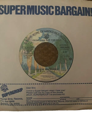 THE DOOBIE BROTHERS It Keeps You Runnin 45 7" Mono/Stereo PROMO 45 Record - Image 1 of 2