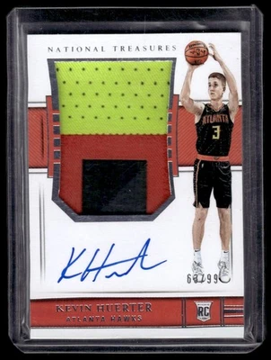 2018-19 Panini National Treasures Rookie Patch Autographs Kevin Huerter Auto /99 - Image 1 of 2