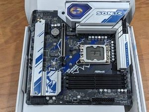 ASRock B760M PG SONIC WiFi Intel LGA1700 DDR5 Micro-ATX Motherboard - Photo 1/13