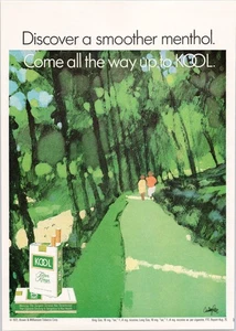Kool Filter Kings Vintage Print Ad 1971 Menthol Cigarettes Art - Bild 1 von 1