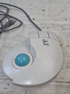 Vintage Logitech T-CD2-6F Wired Trackball Trackman Stationary Mouse PS/2 - Picture 1 of 6