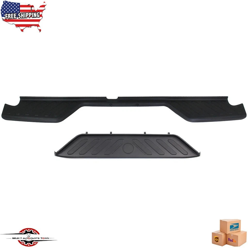 Fits 2005-2021 Nissan Frontier New Rear Upper and Lower Bumper Step Pad Black Foto 1 de 4