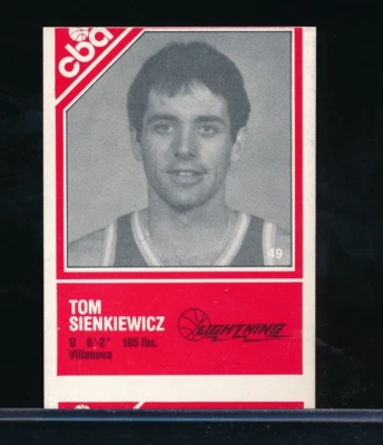 1982-83 TCMA CBA #49 Tom Sienkiewicz rc cool miscut tough card swsw6 - Image 1 of 2