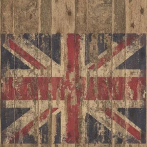 Essener Tapete Grunge G45384 alter Union Jack Holzwand Vliestapete Vlies - Bild 1 von 2