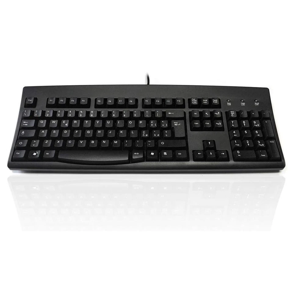 Accuratus Keyboard Universal USB + PS/2 QWERTY Italian Black KYBAC260UP-BKIT - Image 1 of 1