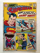 Superman #222 Giant January 1969 Vintage Silver Age DC Great Condition!