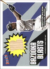 2005 (ROCKIES) Bazooka Blasts Bat Relics #PW Preston Wilson  