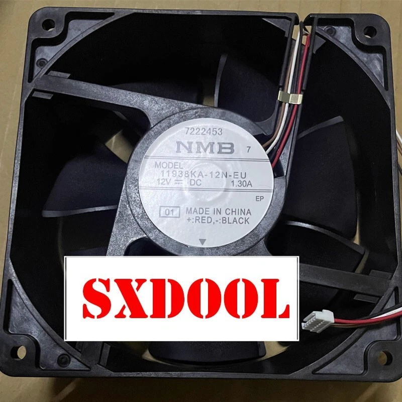 NMB 11938KA-12N-EU 12038 12cm 120mm DC 12V 1.3A 4-Wire Axial Cooling Fan Printer - Image 1 of 2