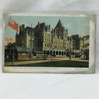 Vintage Postcard Viger Hotel and Railroad Station Scene Montreal Canada