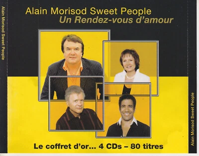 ALAIN MORISOD & SWEET PEOPLE Un Rendez-Vous d'Amour JUEGO DE CAJA DE CD DE 4 DISCOS 80 canciones Foto 1 de 2