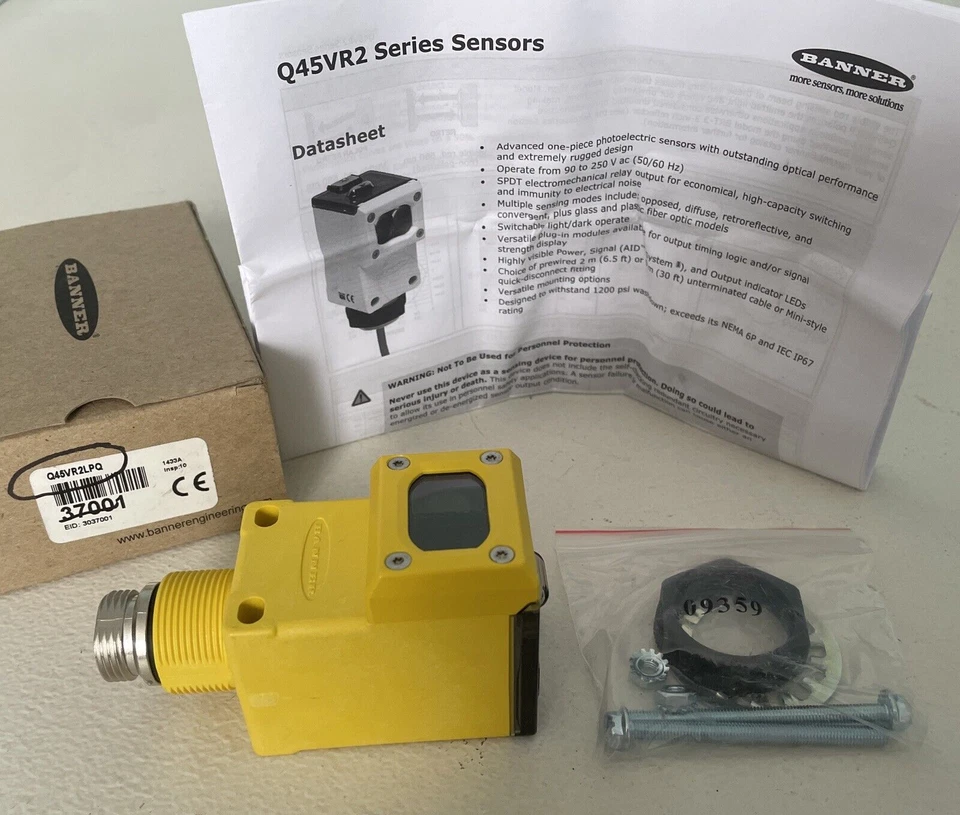 Banner Engineering Corp Q45VR2LPQ Photoelectric Sensor - Image 1 of 4
