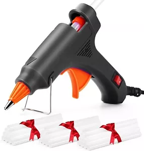 Hot Glue Gun with 30 Glue Sticks, Mini Hot Glue Gun Fireproof Small Hot Glue Gun - Picture 1 of 8