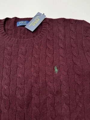 POLO RALPH LAUREN Crewneck Cable-Knit Wool Cashmere-blend knit Size XL Jumper - Image 1 of 4