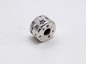 Authentic Pandora Charm, Stars and Galaxy Safety Clip, #790010C01 - Picture 1 of 6