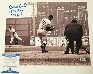 ORLANDO CEPEDA "1958 ROY" + "1999 HOF" signed Giants 10x13 Photo BAS COA Beckett - Picture 1 of 1
