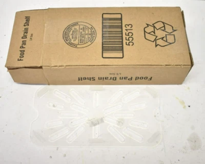 Cambro Food Pan Drain Shelf 1/4 Size 6 Pack 40PPD190 Translucent Genuine OEM - Image 1 of 4