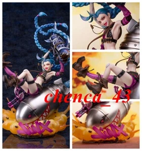 League of Legends LOL 1/7 Jinx Statue PVC Figure Model LED Base Collectible Gift - Picture 1 of 18