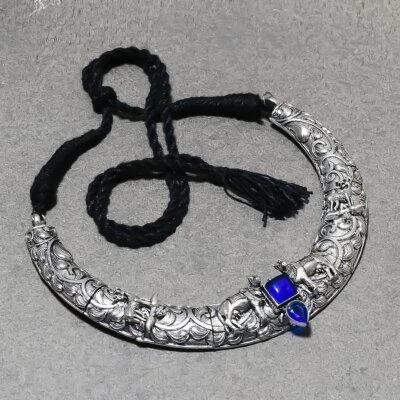 Tanzanite Gemstone Handmade Adjustable Black Dori Ethnic Jewelry Necklace SR 78 - Image 1 of 4