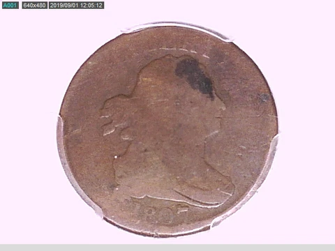 1807 Half Cent PCGS Genuine Graffiti - AG Details 27773063 Video Cover