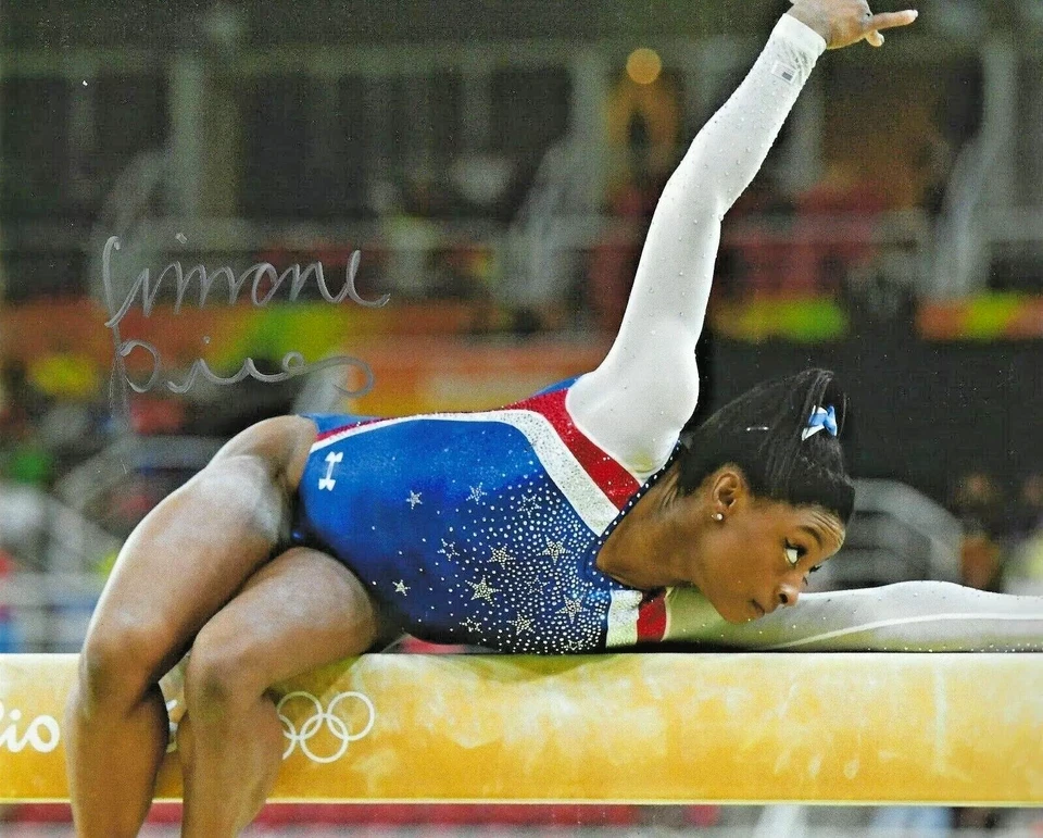 SIMONE BILES (AMERICAN GYMNAST) REPRINT PHOTO OLYMPICS A4 SIZE 8"X11". #6 - Image 1 of 1
