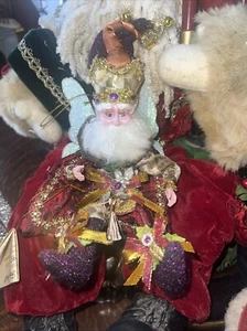 MARK ROBERTS Piccoli Colori Natalizi, Babbo Natale Nuovo Giullare Corte - Foto 1 di 4