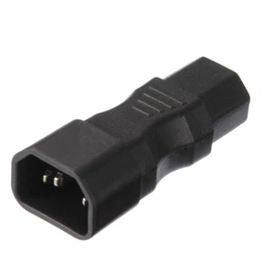 3Pin IEC 320 C14 to C15 Male to Female AC Power Plug Adapter Converter NEW - Picture 1 of 5