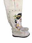 New in Box Ed Hardy Suede Knee Boots Women Size 10 White Gift Style 18FSZ102W