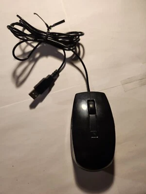 Dell OEM Wired USB 6-Button Optical Mouse for Windows PC & More - Black (MOCZUL) - Image 1 of 3