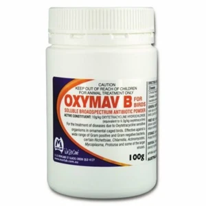 OXYMAV B 100g Antibiotic Powder for RESPIRATORY ISSUES FREE POSTAGE Birds CHOOKS - Picture 1 of 3