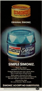 1977 Vintage Print Ad Original Simoniz Simple There are shines Car Wax - Picture 1 of 2