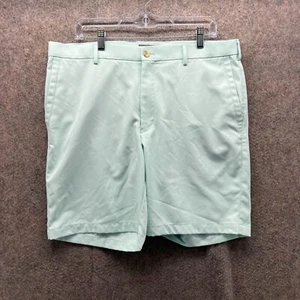 Peter Millar Shorts Mens 36 Mint Green Golf Flat Front Performance Crown Sport - Picture 1 of 11