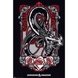 2020 DUNGEONS & DRACHEN LOGO POSTER 22x34 NEU KOSTENLOSER VERSAND - Bild 1 von 1