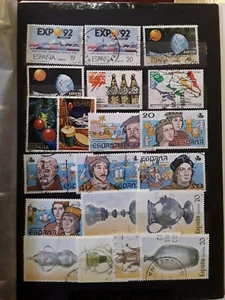 SELLOS LOTE 10 SERIES USADAS AÑOS 1987 - 88 - 89 - Imagen 1 de 2
